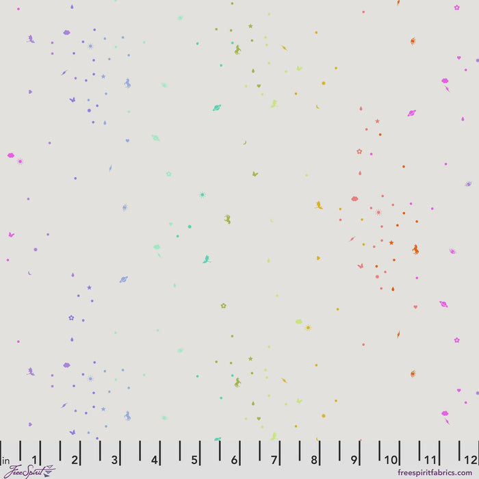 Tula Pink Legendary Iconic fabric in Pearl, quilting cotton by FreeSpirit Fabrics