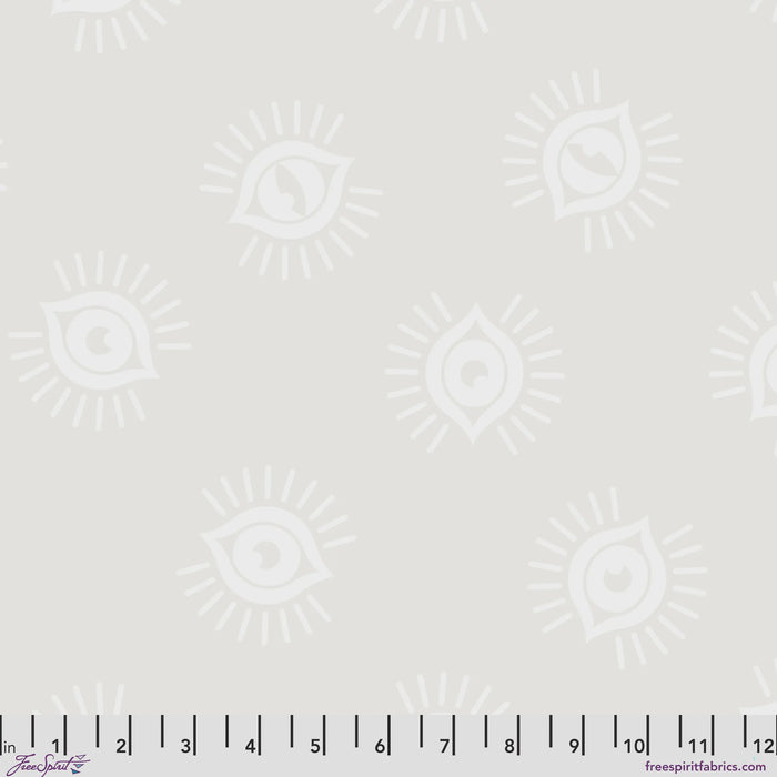 Tula Pink Legendary In Plain Sight fabric in Pearl, quilting cotton by FreeSpirit Fabrics