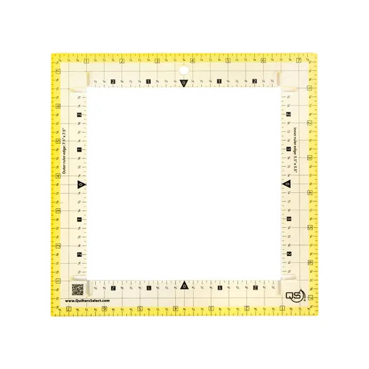 Quilters Select Square-It Ruler 7.5 inch x 7.5 inch QS-RUL7.5TC