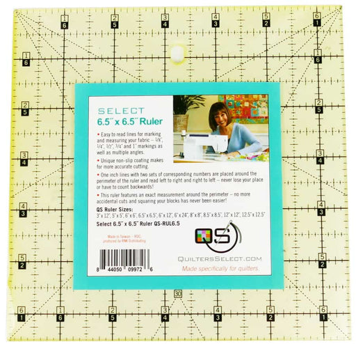 Quilters Select Non-Slip Ruler 6.5" x 6.5"