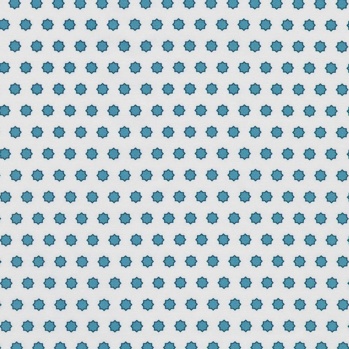 Drift Into Blue White fabric - RSDD-24048-1 WHITE