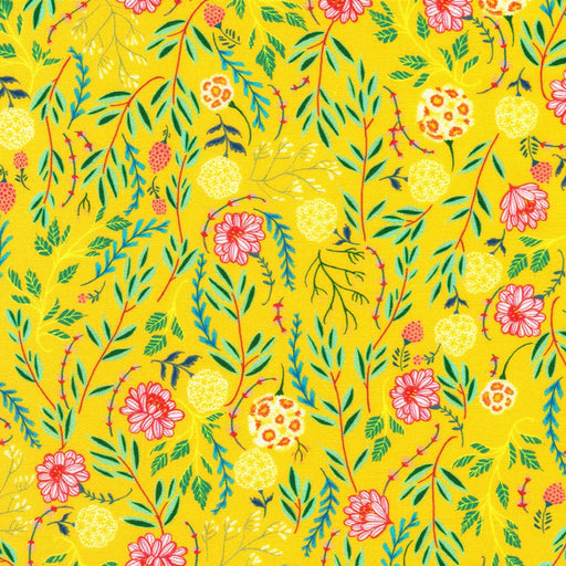 Robert Kaufman Fabrics Faraway Florals - Sunflower