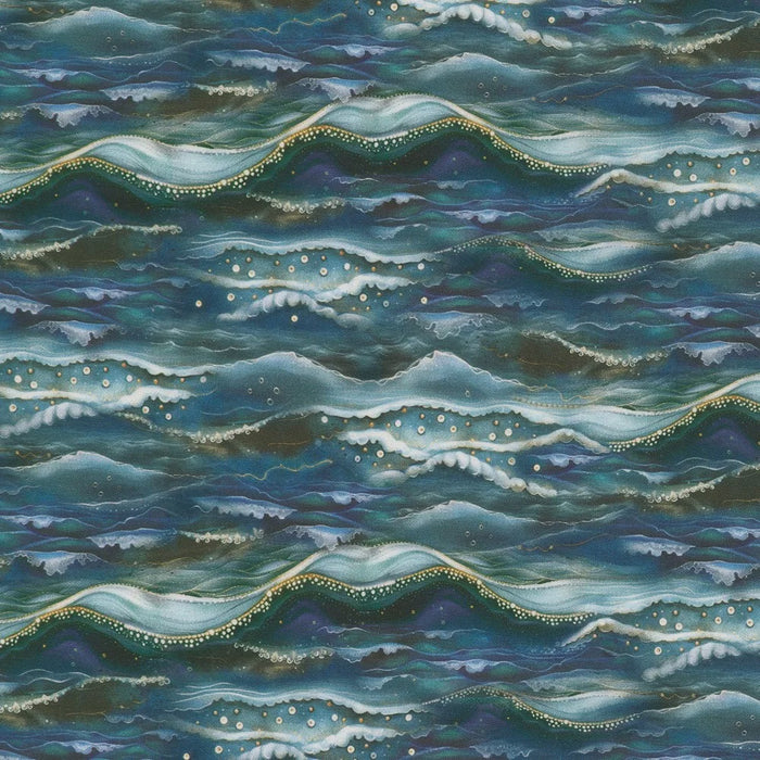 Ocean Fantasy Midnight fabric - SRKD-24183-69 MIDNIGHT