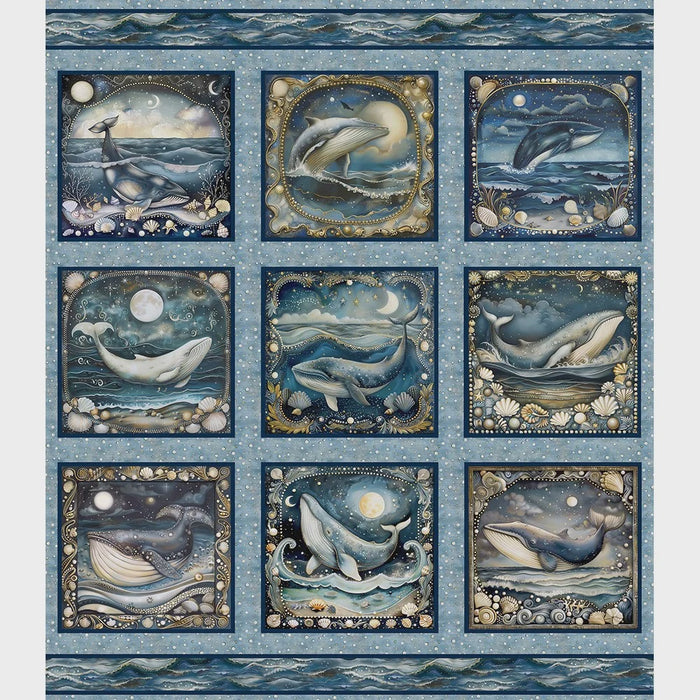 Ocean Fantasy Midnight fabric - SRKDE-24180-69 MIDNIGHT