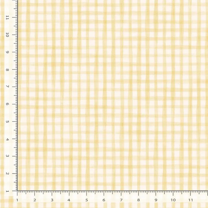 Check It Out maize fabric