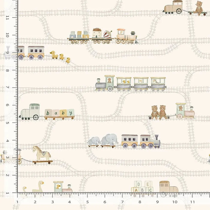 Full Steam Ahead papyrus fabric