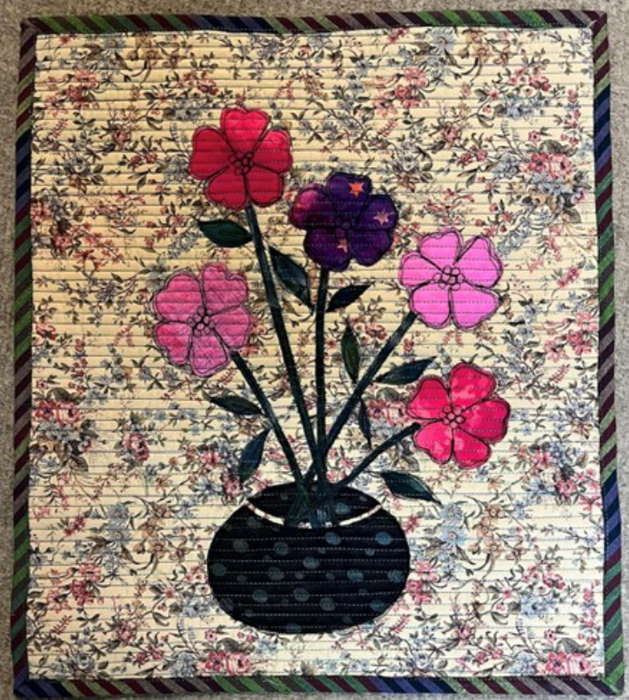 No Fuse Applique + Channel Quilting Class