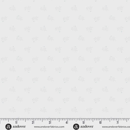 Simply Light by Andover Fabrics Frond White fabric