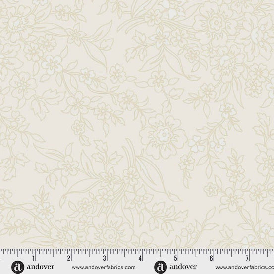 Simply Light by Andover Fabrics Meadow Parchment fabric