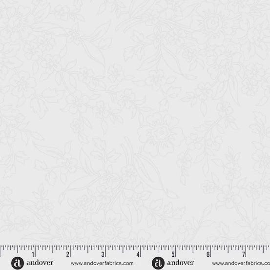 Simply Light by Andover Fabrics Meadow White fabric