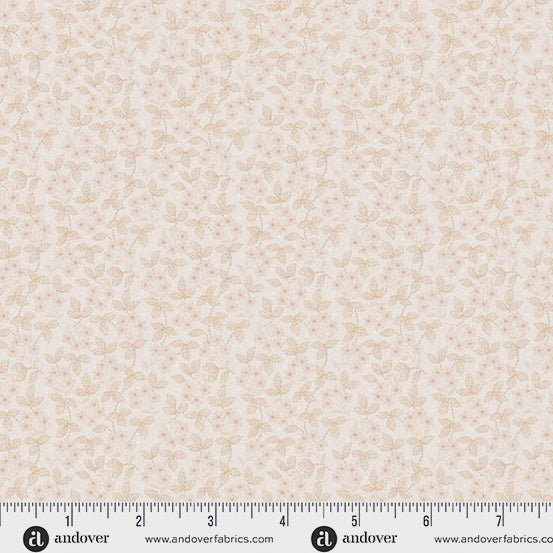 Simply Light by Andover Fabrics Underfoot Apricot fabric
