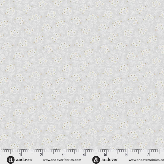 Simply Light by Andover Fabrics Underfoot Silver fabric