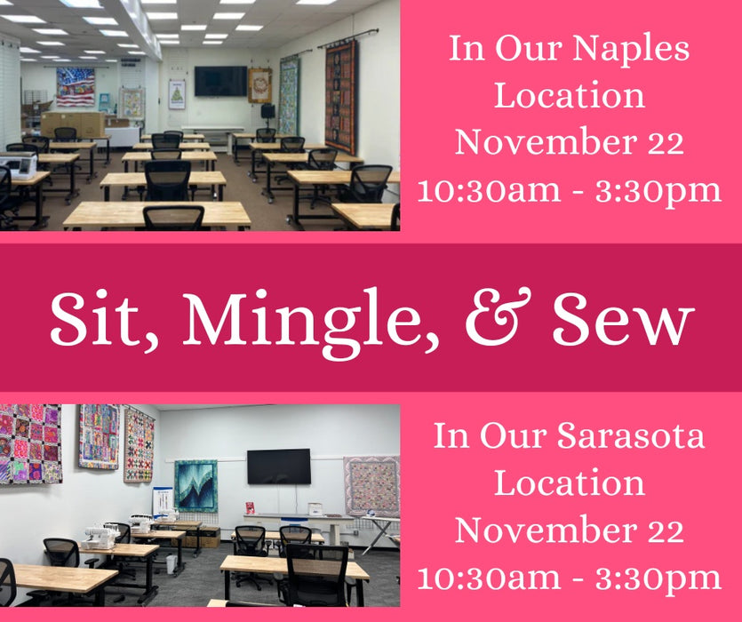 Sit, Mingle, & Sew - November