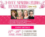 Promotional flyer for a 3-day spring event featuring Baby Lock with event details.