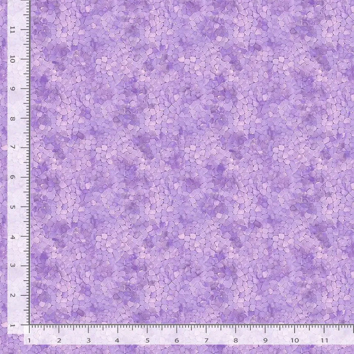 Jubilant Packed Tiles Lavender fabric