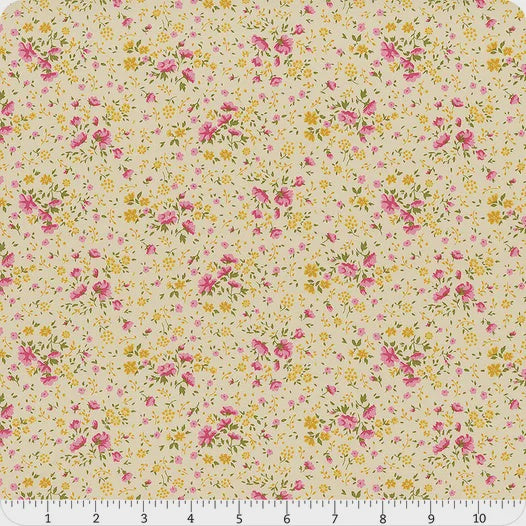 Tilda Wideback fabric Ellie Pink/Yellow