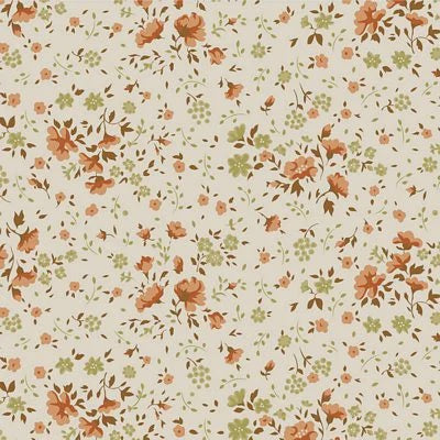 Tilda Wideback fabric Ellie Ginger/Olive