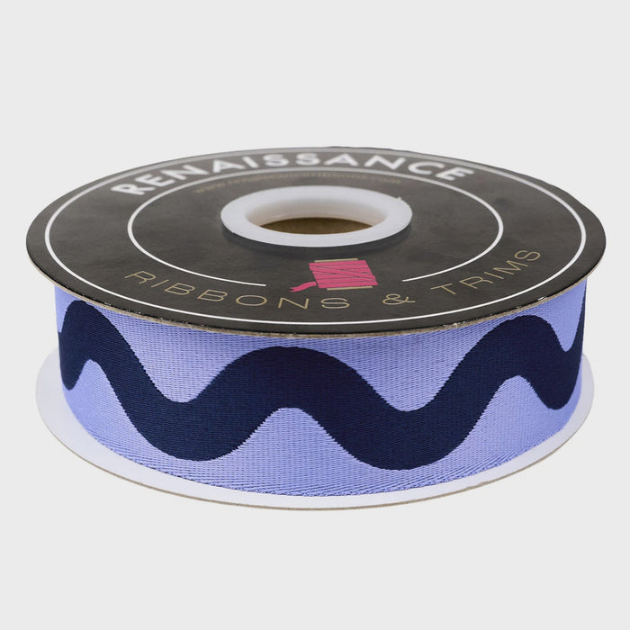 Big Squiggle in Marine - 1-1/2" Webbing