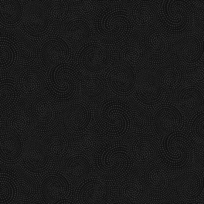 Dotty Spiral Black blender fabric | Timeless Treasure