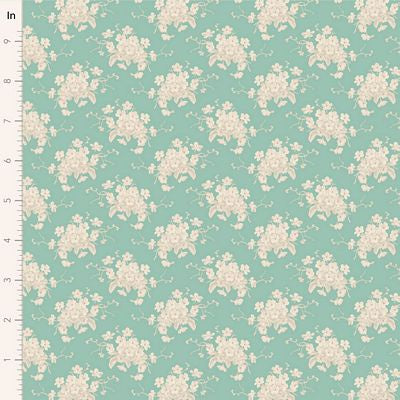 Sunday Brunch: White Flower in Teal