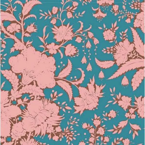 Tilda Bloomsville Abloom Petrol fabric