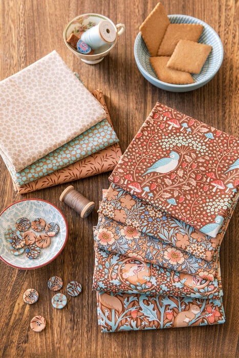 Tilda Hibernation Pecan/Hazel Fat Quarter Bundle