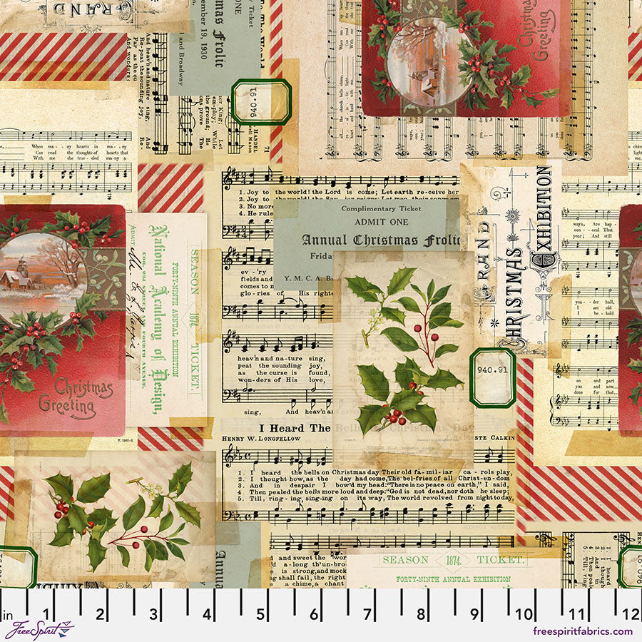 Holiday Past Fabric collection by Tim Holtz for FreeSpirit Fabrics