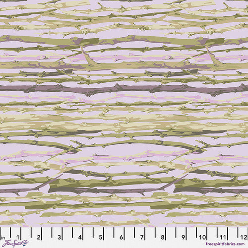 Twig Stripe Lavender PWMN032.LAVENDER Garden by Martha Negley for FreeSpirit Fabrics