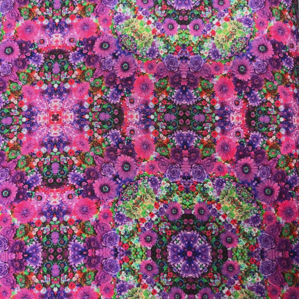 Bloom! Y5804 23-Fuchsia fabric yardage by Marlies Janssen for Hoffman Fabrics