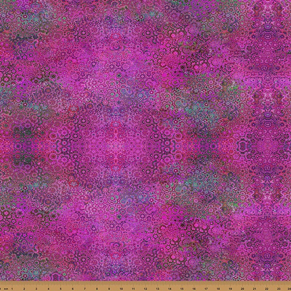 Bloom! Y5807 23-Fuchsia fabric yardage by Marlies Janssen for Hoffman Fabrics