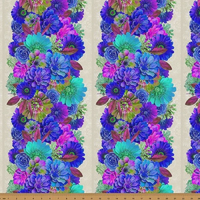 Bloom! Y5808 405-Wild Berry fabric yardage by Marlies Janssen for Hoffman Fabrics