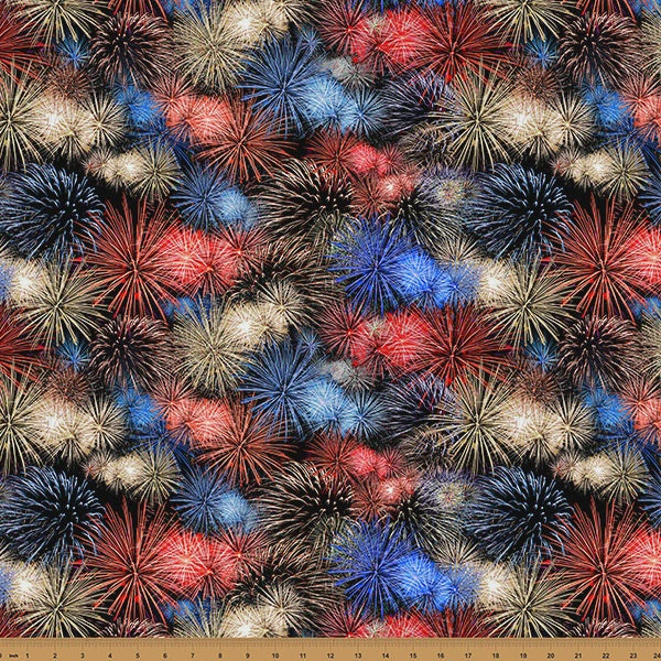 Freedom Ring Americana Fireworks fabric