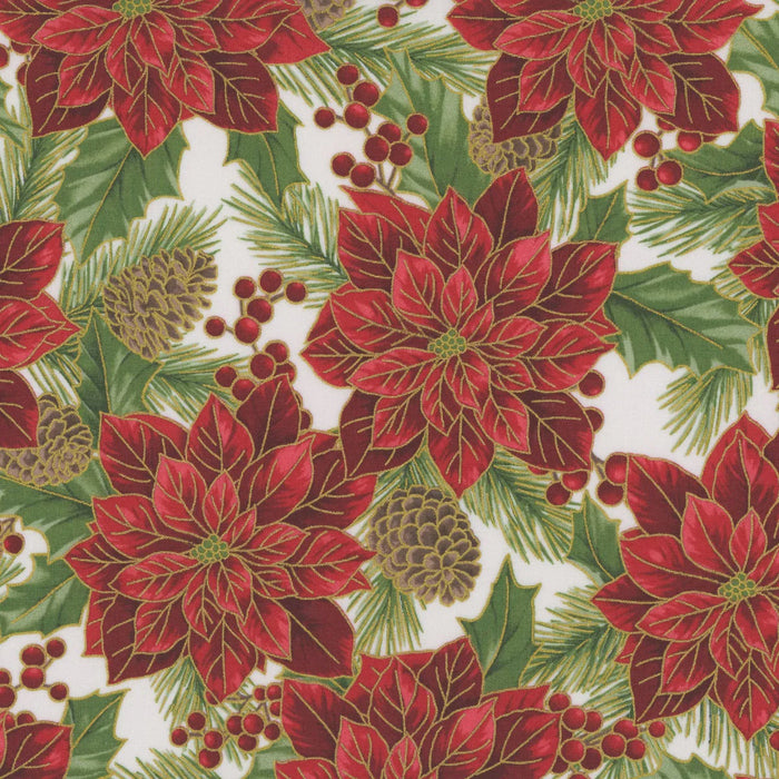 Christmas Wish Natural and Gold fabric - Y7820-20G-NATURAL-GOLD