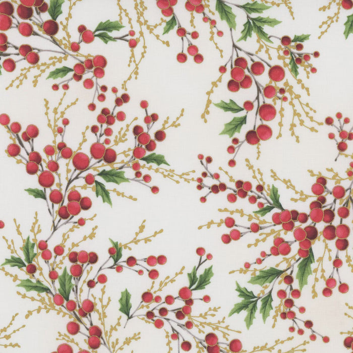 Christmas Wish Natural and Gold fabric - Y7821-20G-NATURAL-GOLD
