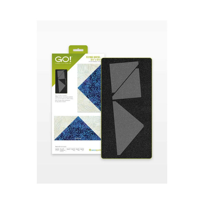 AccuQuilt GO! Flying Geese 3 1/2” x 6 1/2” (3” x 6” Finished)