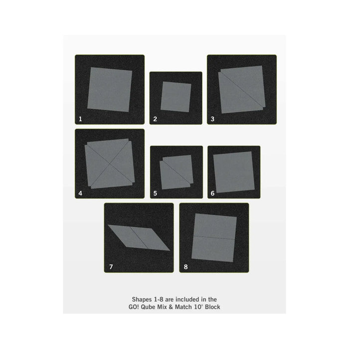 AccuQuilt GO! Qube® Mix & Match 10” Block