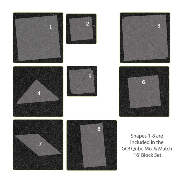 AccuQuilt GO! Qube® Mix & Match 16in Block