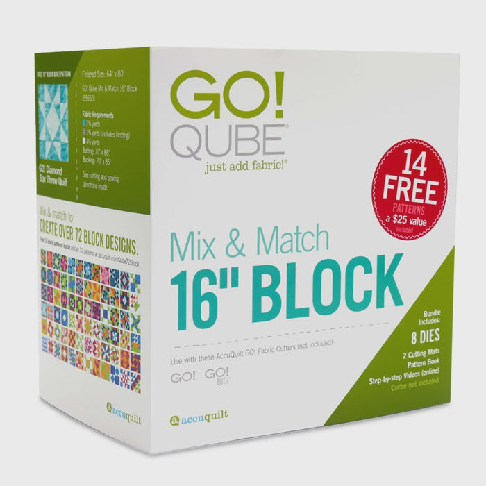 AccuQuilt GO! Qube® Mix & Match 16in Block