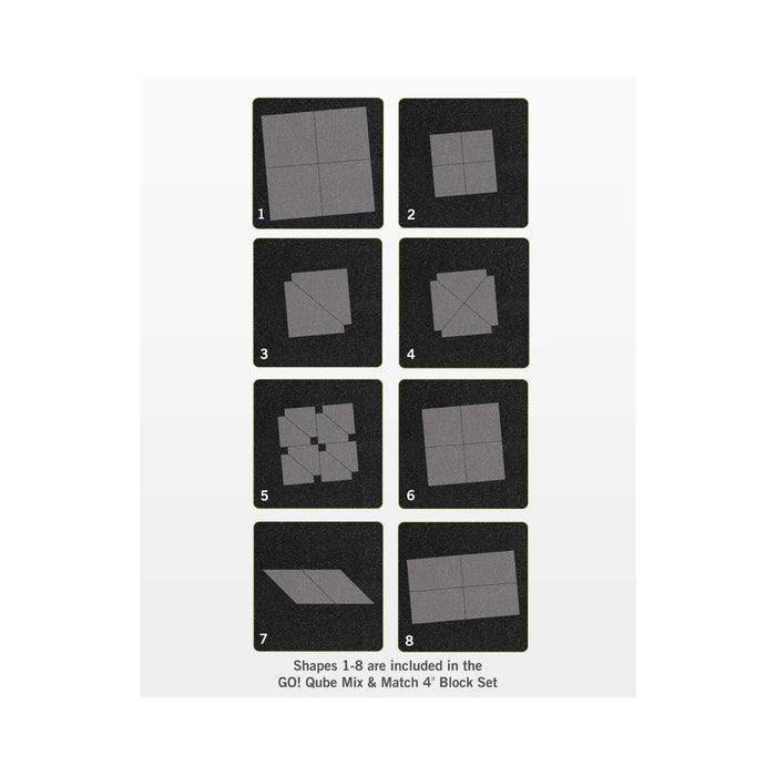 AccuQuilt GO! Qube® Mix & Match 4in Block