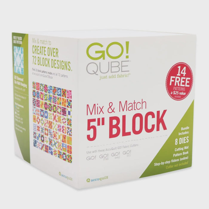 AccuQuilt GO! Qube® Mix & Match 5in Block