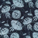 Along the Shores Bali Batik Moon Jellies Midnight cotton batik fabric by Dana Michelle of Wildfire Designs Alaska for Hoffman