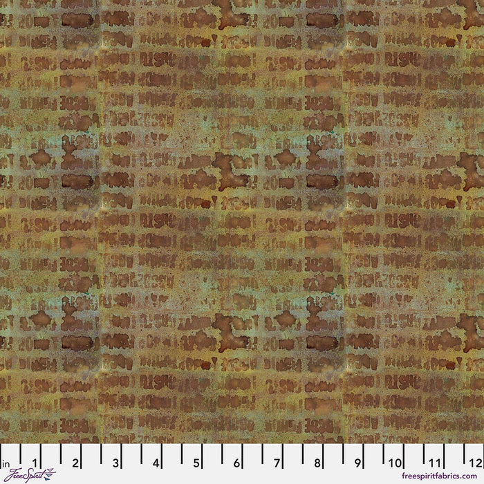 Alphabet City - Rust fabric || On Your Mark fabric collection