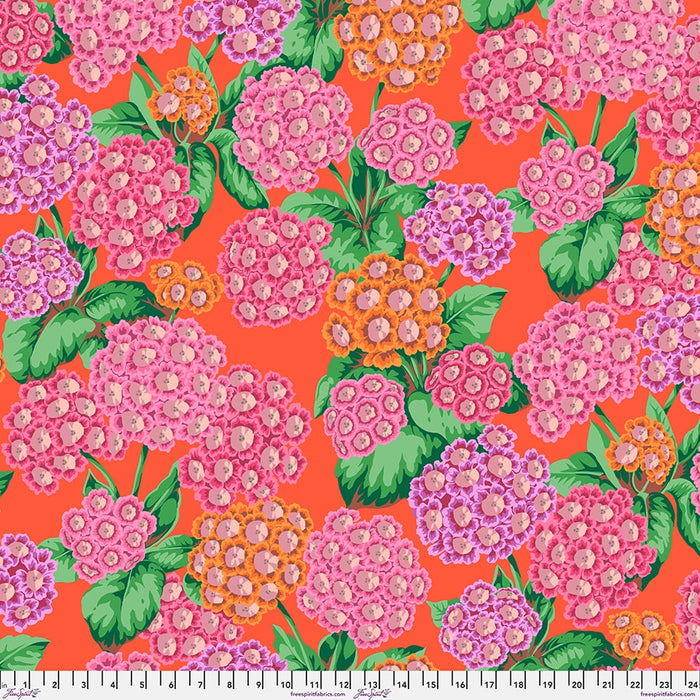 Alpines in Red Kaffe Fassett Collective August 2025 fabric