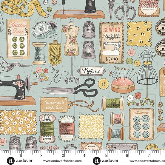 Atelier Blue Couture fabric - MU-131-B