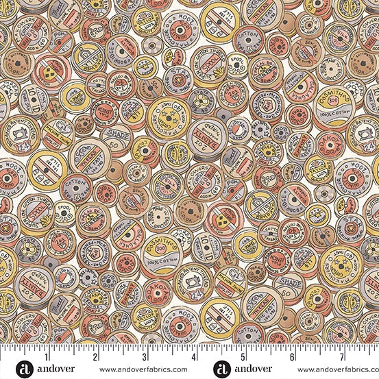 Atelier Cream Spool fabric - MU-133-Q