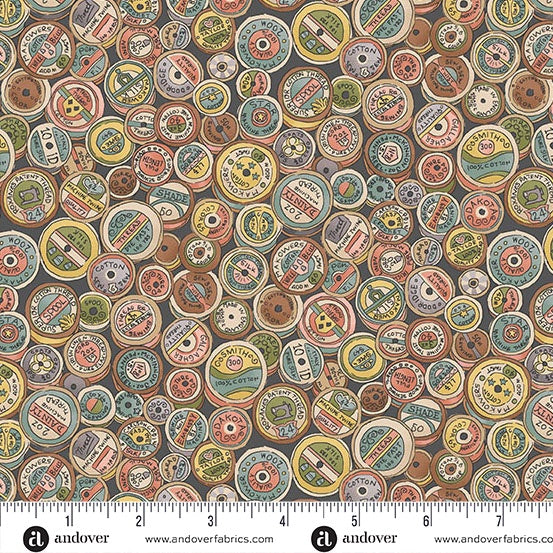 Atelier Grey Spool fabric - MU-133-S