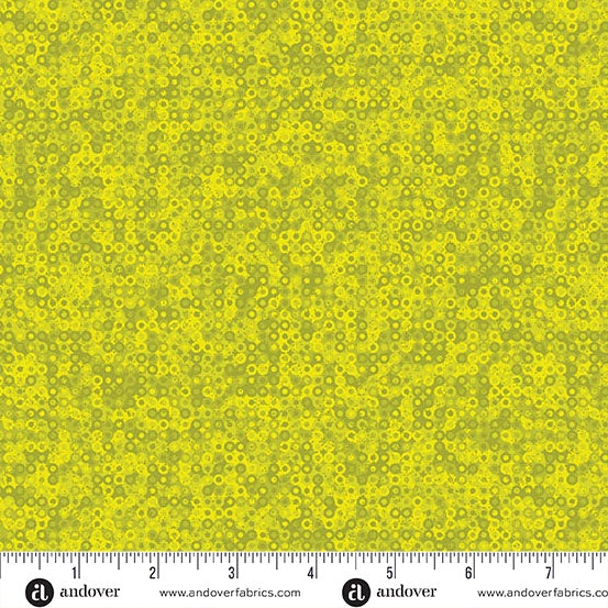 Fairy Rings Chartreuse fabric - A-1505-V