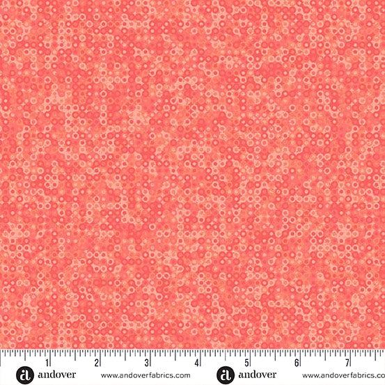 Fairy Rings Coral fabric - A-1505-O1