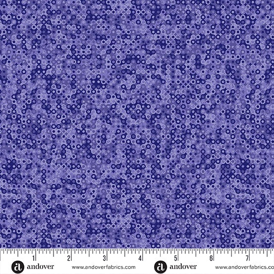 Fairy Rings Indigo fabric - A-1505-P1