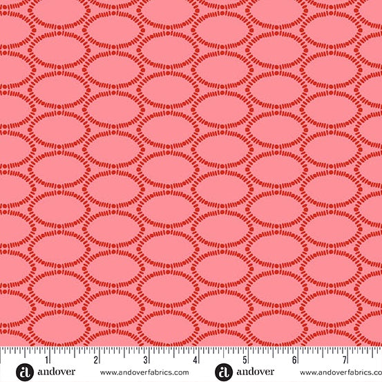 Friday Night Bevel Raspberry fabric A-1564-E